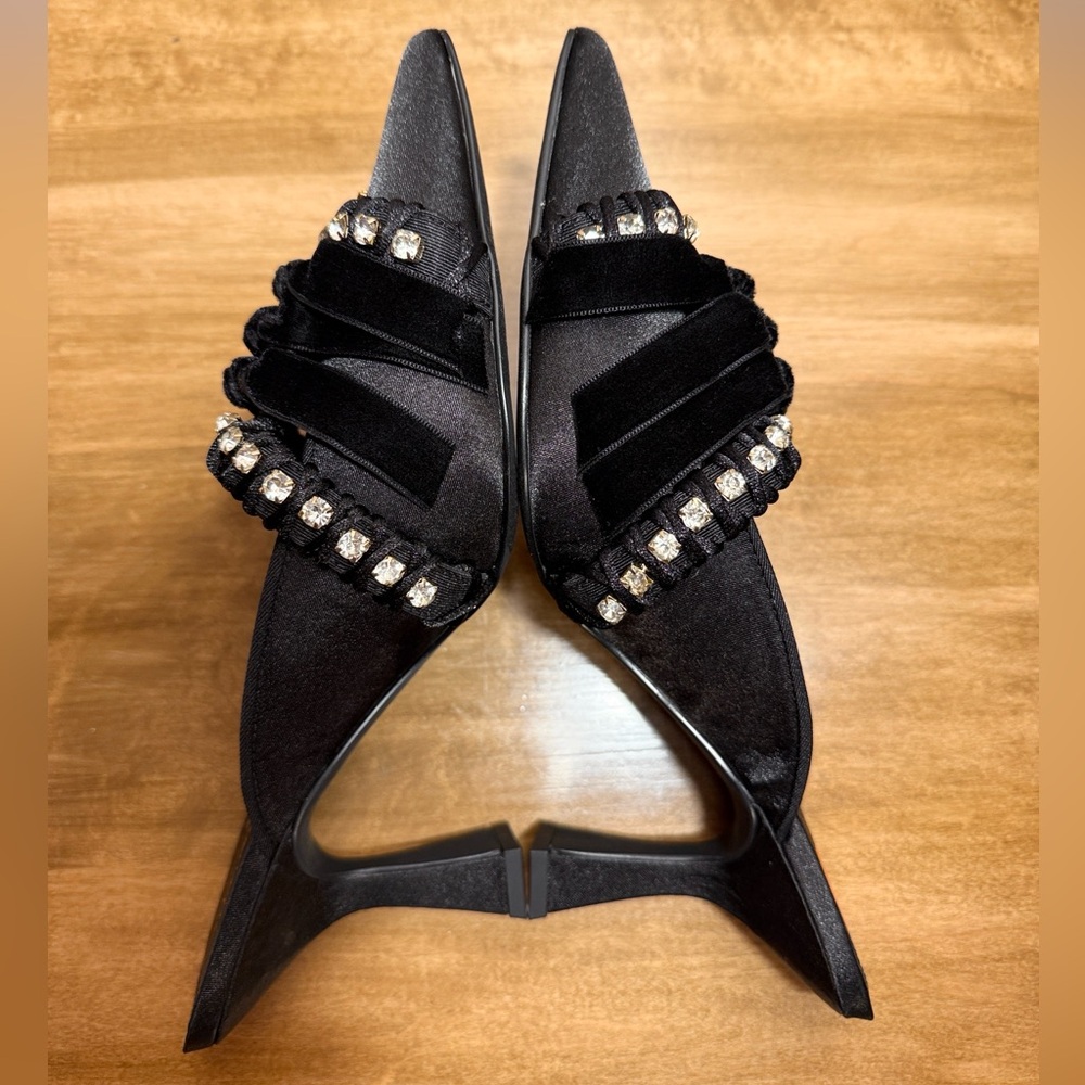 Sam Edelman Rhinestone Embellished Mules - Picture 9 of 15